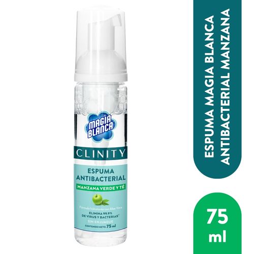 Espuma Magia Blanca Antibacterial Manzana Verde Y Té - 75ml