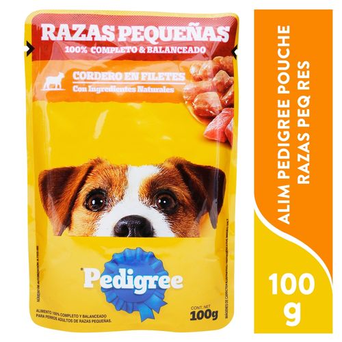 Alimento Húmedo Pedigree Para Perros De Raza Pequeña Sabor Cordero - 100 g