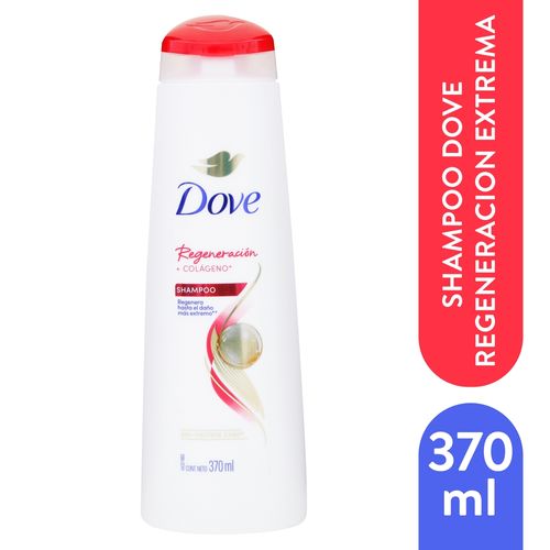 Shampoo Dove Regeneración Extrema, Cabello Extremadamente Dañado - 370ml