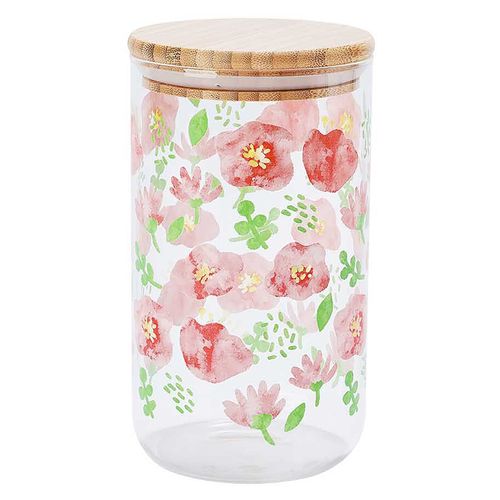 Canister Mainstays de vidrio decorado -1100 ml