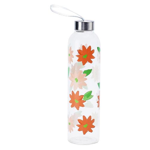 Botella Mainstays de vidrio decorada -750 ml