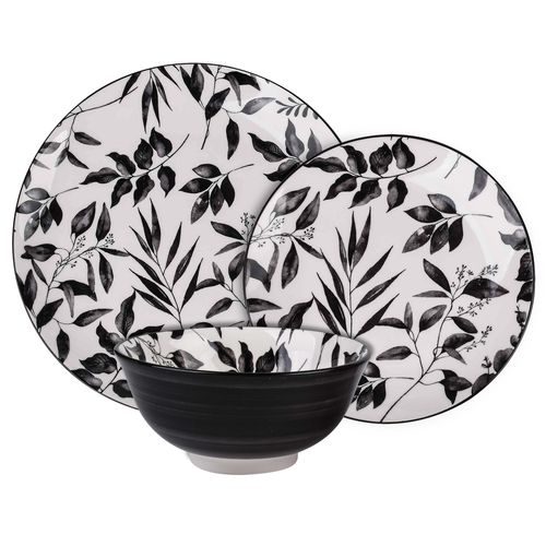Vajilla Mainstays de porcelana -12 pzas