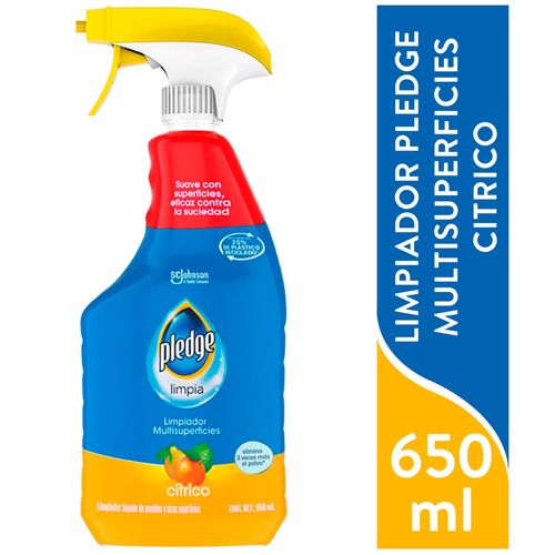 Limpiador Pledge Multisuperficies Cítrico - 650 ml
