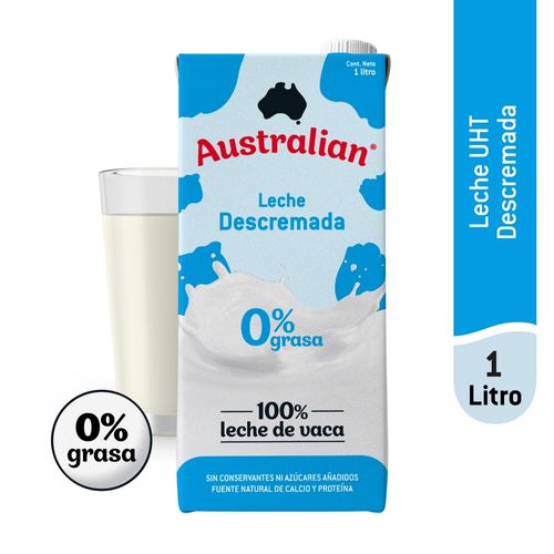 Leche Australian Descremada UHT  - 1 Litro