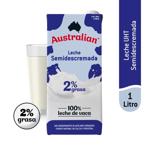Leche Semidescremada Uht Australian 1L