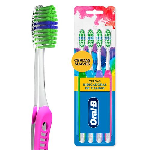 Cepillos Dentales Suave Oral-B Indicator Color Collection - 4 Unidades