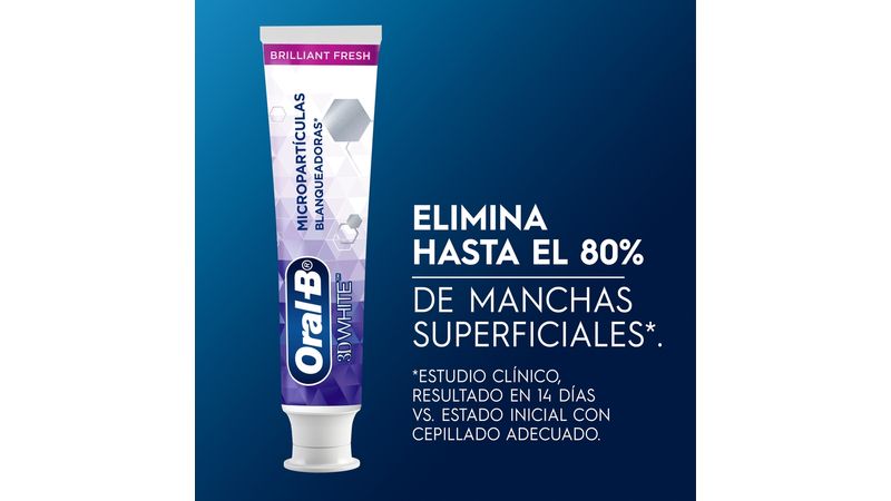 Comprar Pasta Dental Blanqueadora Oral-B 3D White Brilliant Fresh