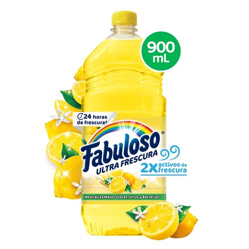 Desinfectante Antibacterial Fabuloso Frescura Activa Limón Refrescante - 900ml