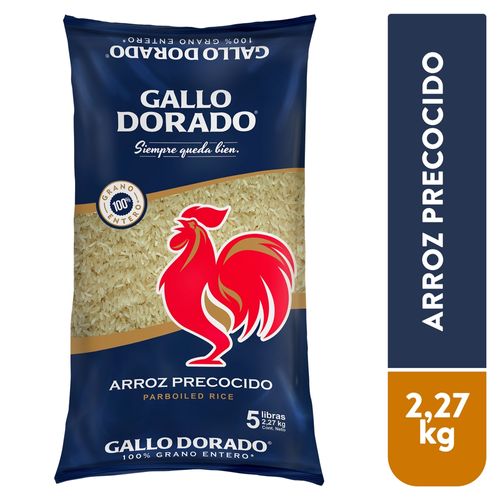 Arroz Gallo Dorado Precocido - 2270 g