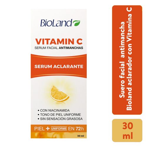 Suero Facial Bioland, antimanchas Vitamina C -30ml