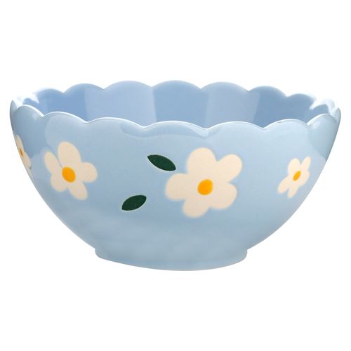 Ms Bowl De Ceramica 6 Pulg Floral Azul