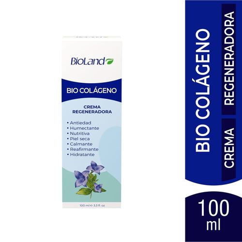 Crema Regeneradora Bioland Con Bio Colágeno - 100ml