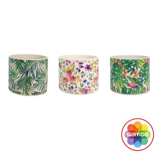 Maceta Mainstays cerámica diseño surtido - 15 cm