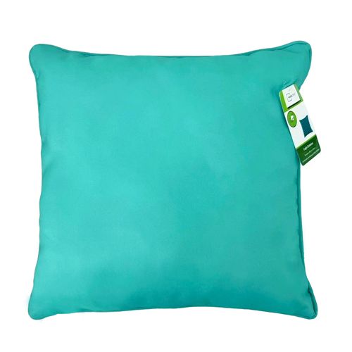 Cojín Mainstays cuadrado color aqua -40x40 cm