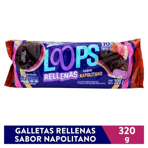Galleta Loops Napolitano 10pk 320gr