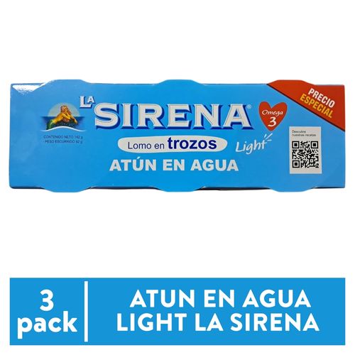 La Sirena Atun Agua Ligt 426 Gr 3pk