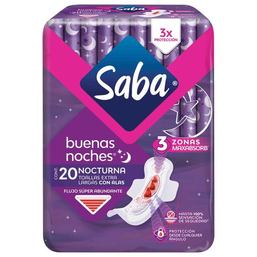 Toallas Saba Buenas Noche Con Alas - 20 Unidades