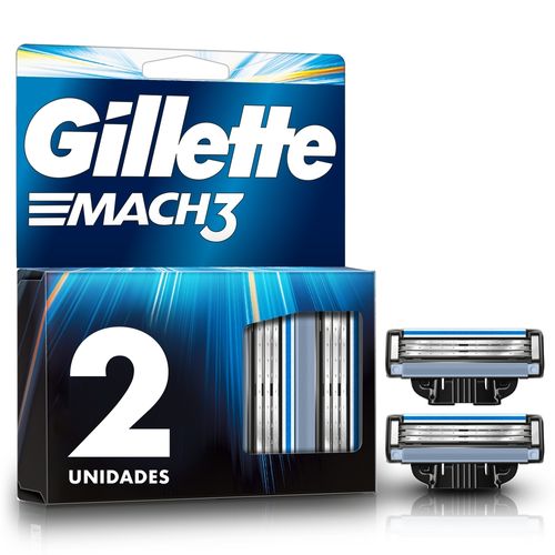 Repuestos de Afeitar Gillette Mach3 con Hojas más Afiladas - 2 Unidades