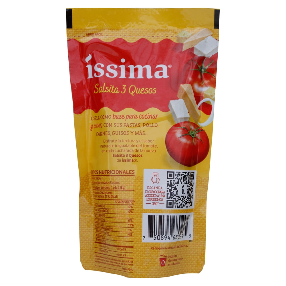 Comprar Salsita Issima 3 Queso - 90 g | Walmart Guatemala - Paiz ...
