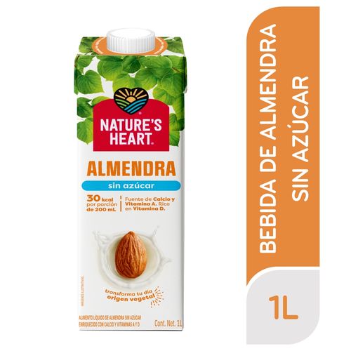 Bebida de Almendras NATURE'S HEART® Sin Azúcar - 1 L