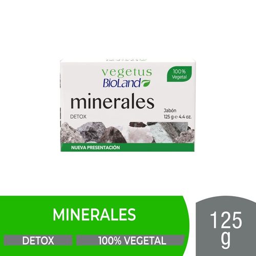 Jabón Corporal Bioland Minerales Detox - 125 g