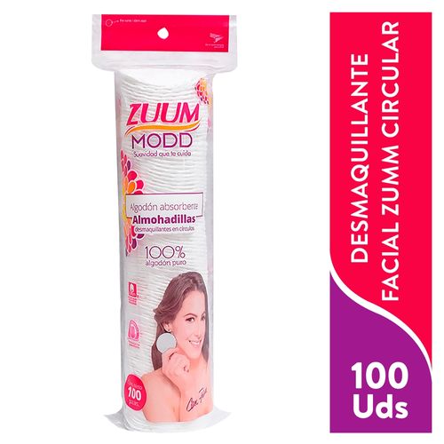 Pads facial Zuum desmaquillante circular -100 uds