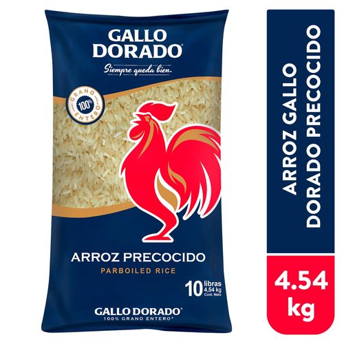 Arroz Gallo Dorado precocido grano entero - 4.54 kg