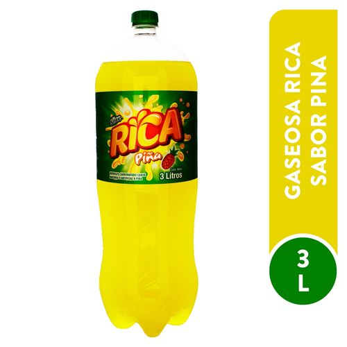 Bebida Gaseosa Rica Piña - 3 L