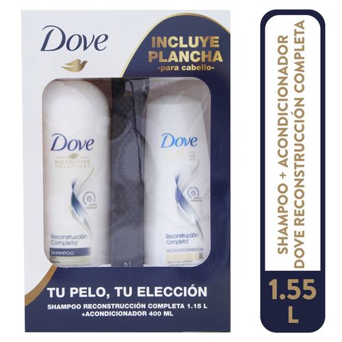 Shampoo Dove Reconstruir - 6X1.15ml Acondicionador -  400ml Plancha