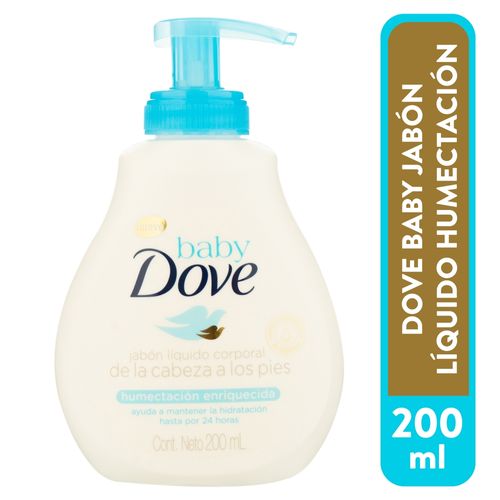Jabón Líquido Dove Baby Hidratación Enriquecedora - 200ml