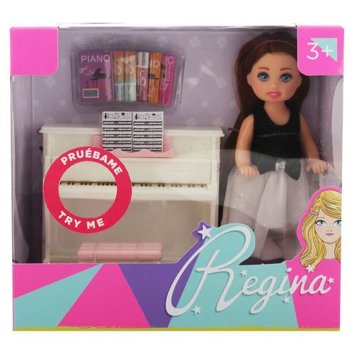Muneca Regina Con Piano