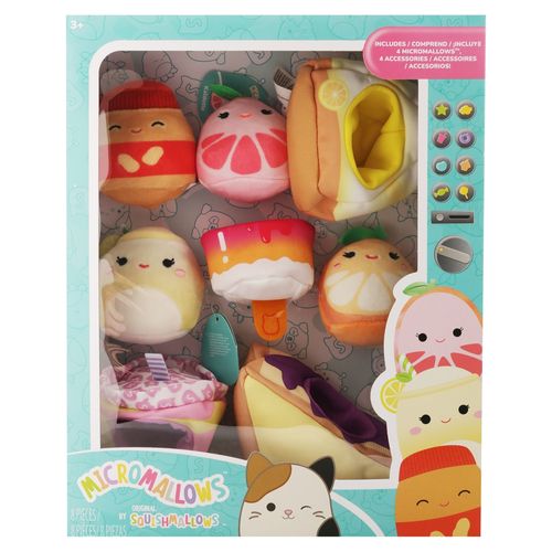 Set de peluches Micromallows con accesorios - 8 Pzas