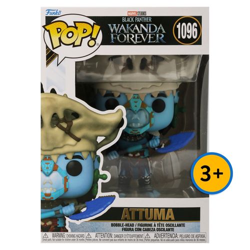 Pop Marvel: Black Panther Wf. Attuma Fig. Cabeza Oscilante