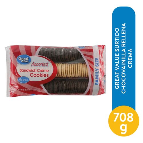 Galleta Great Value De Chocovainilla Rellena Con Crema - 708 g