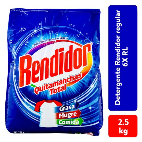 Detergente en polvo Rendidor quita manchas total  - 2.5 kg