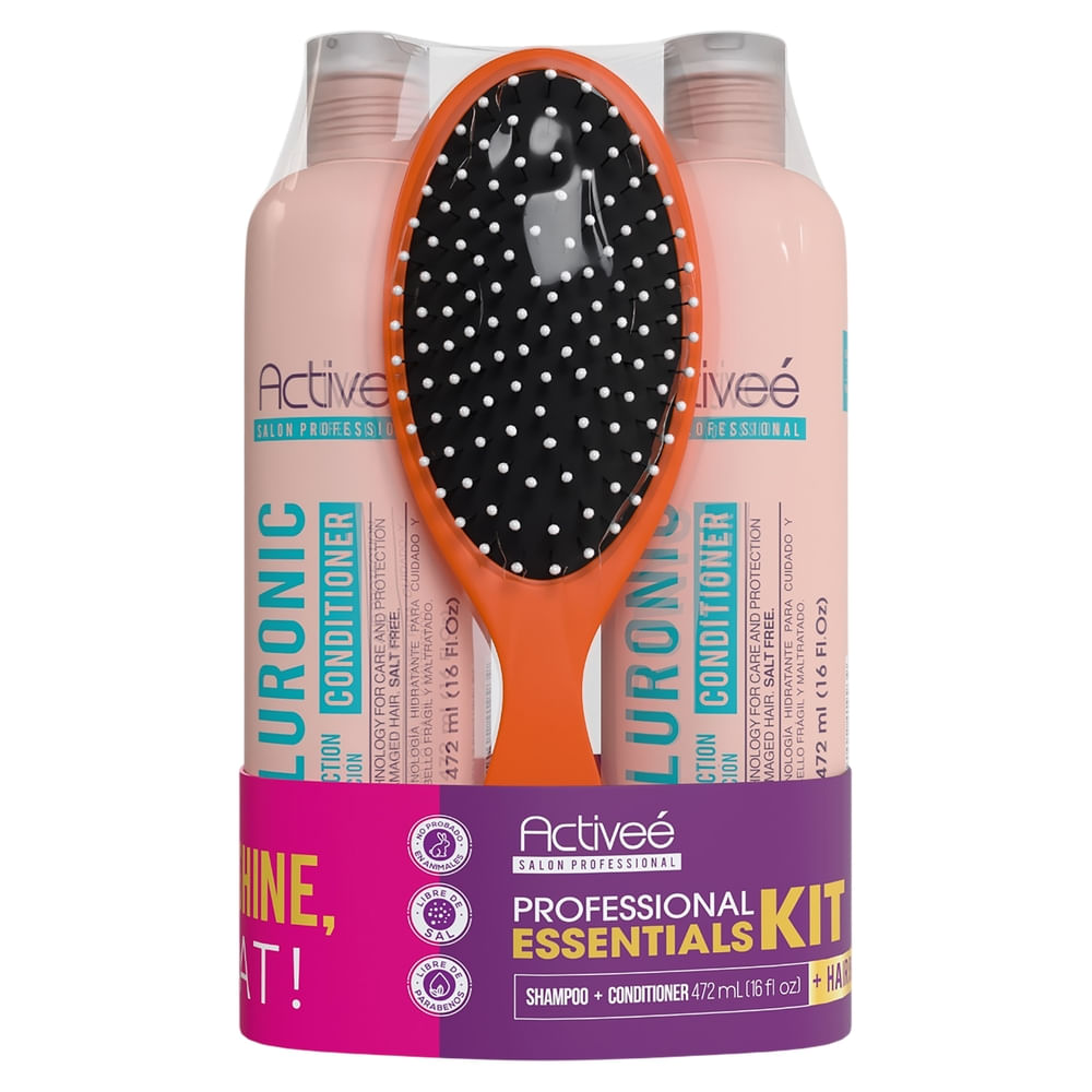 Comprar Shampoo y acondicionador Activee hyaluronic con cepillo -944 ml ...