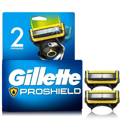 Repuesto para rasuradora Gillette Proshield con 5 Cuchillas - 2 Uds