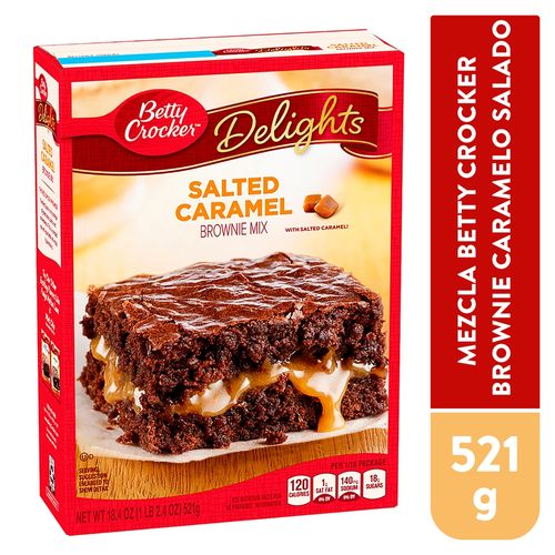 Mezcla para brownie Betty Crocker con caramelo salado - 521 g