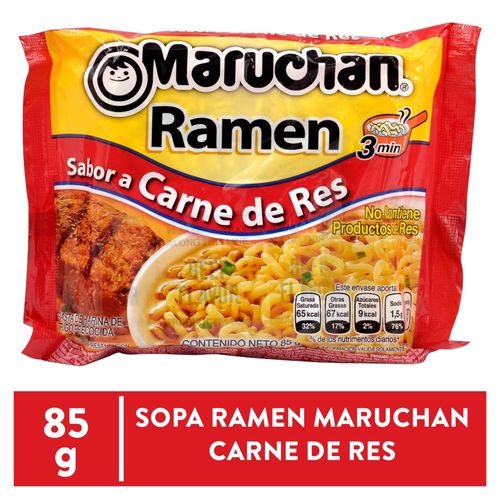 Sopa Maruchan Ramen Instantanea Carne De Res - 85gr