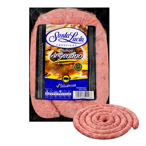 Chorizo Santa Lucia Argentino Cerdo -454 Gr