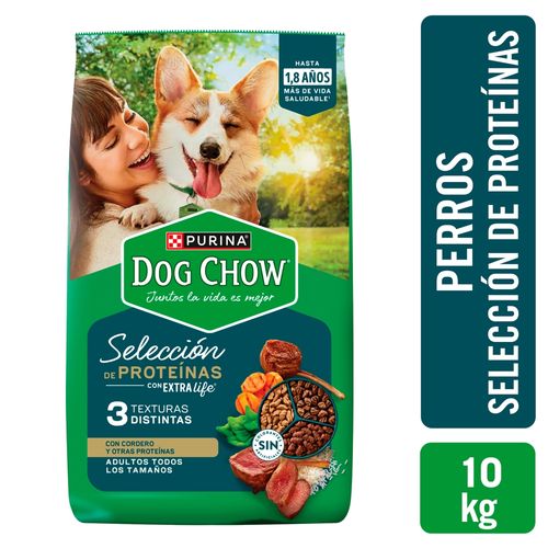 Alimento Perro Adulto Purina Dog Chow Selección de Proteína - 10 kg