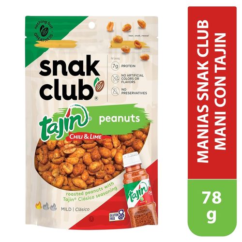 Manias Snak Club Mani Con Tajin 78gr