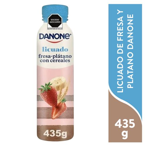 Danone Licua Fresa Platano Cereal 435 Gr