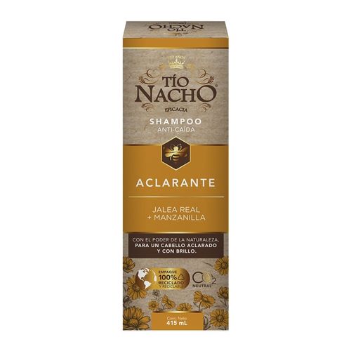Shampoo Tío Nacho Aclarante Jalea Real + Manzanilla - 415 ml