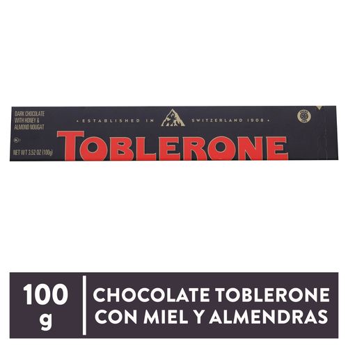 Chocolate Toblerone Negro Con Miel Y Almendras - 100 g