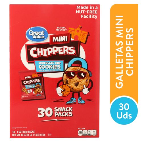 Chocolate Chip Great Value 30 Pack - 850 g