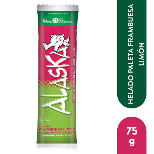 Helado Alaska Paleta Frambuesa Limón - 75 g