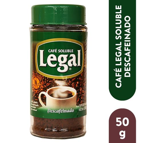Café Legal Soluble Descafeinado - 50 g