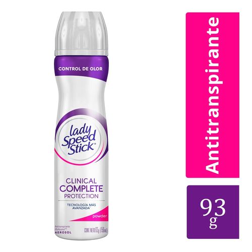 Desodorante Lady Speed Stick clínical complete aerosol - 93 g