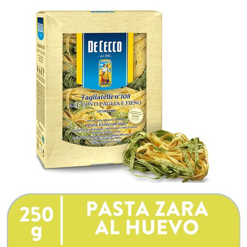 Pasta Zara Al Huevo Tagliate Cecco - 250 g
